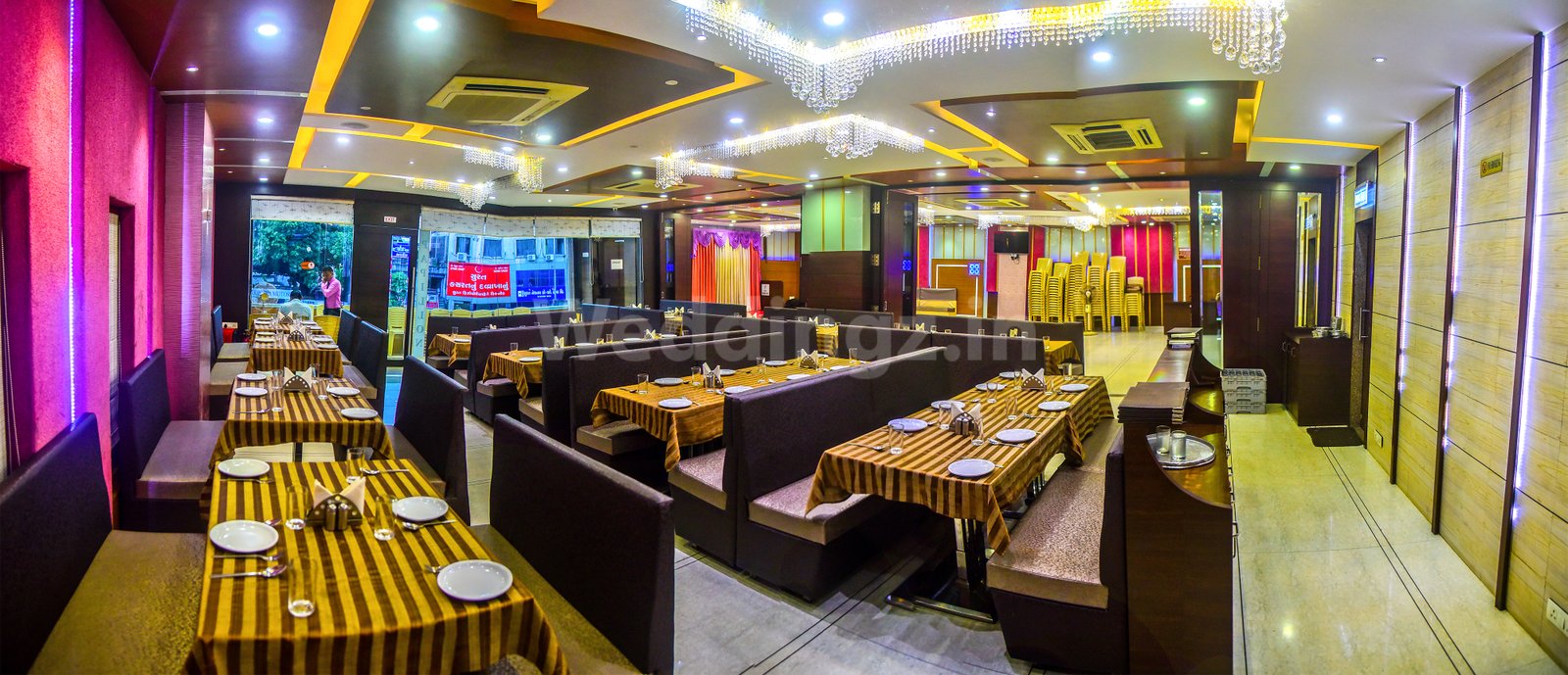 Hotel Papillon restaurant interior with elegant dining setup